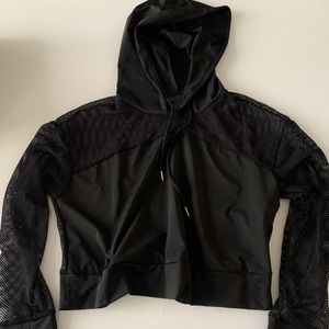 Women’s Mesh / Fishnet Active Drawstring Hoodie